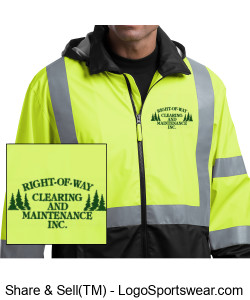CornerStone Men's ANSI 107 Class 3 Safety Windbreaker Design Zoom